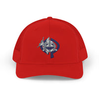 OPK Piranha Embroidered Snapback Trucker Cap - Stylish Outdoor Wear for All Seasons