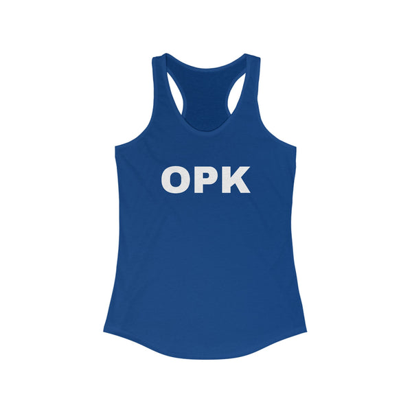 OPK Graphic Racerback Tank for Women - Perfect for Beach Days & Casual Outings