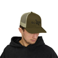 Globe Design Snapback Trucker Cap - Perfect for Travel Lovers