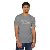 Social Cascade T-Shirt — Minimalist Logo Tee for Social Media Creators
