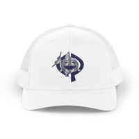 OPK Piranha Embroidered Snapback Trucker Cap - Stylish Outdoor Wear for All Seasons