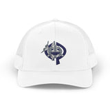 OPK Piranha Embroidered Snapback Trucker Cap - Stylish Outdoor Wear for All Seasons
