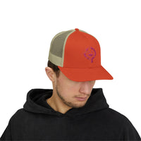 OPK Piranha Neon Fin Snapback Trucker Cap - Fun Summer Hat for Beach Lovers