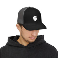 Oaky Dokey Embroidered Acorn Snapback Trucker Cap - Casual & Stylish Outdoor Hat