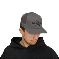 Globe Design Snapback Trucker Cap - Perfect for Travel Lovers