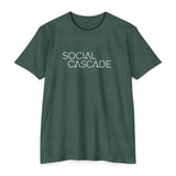 Social Cascade T-Shirt — Minimalist Logo Tee for Social Media Creators