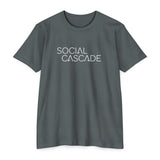 Social Cascade T-Shirt — Minimalist Logo Tee for Social Media Creators