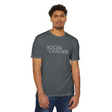 Social Cascade T-Shirt — Minimalist Logo Tee for Social Media Creators