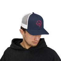 OPK Piranha Neon Fin Snapback Trucker Cap - Fun Summer Hat for Beach Lovers