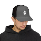 Oaky Dokey Embroidered Acorn Snapback Trucker Cap - Casual & Stylish Outdoor Hat