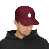 Oaky Dokey Embroidered Acorn Snapback Trucker Cap - Casual & Stylish Outdoor Hat