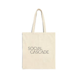 Cotton Canvas Tote — Social Cascade Logo Eco Shopping Bag