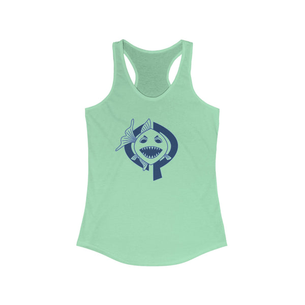 OPK Piranha Graphic Racerback Tank for Women - Perfect for Beach Days & Casual Outings