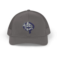 OPK Piranha Embroidered Snapback Trucker Cap - Stylish Outdoor Wear for All Seasons