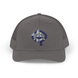 OPK Piranha Embroidered Snapback Trucker Cap - Stylish Outdoor Wear for All Seasons