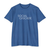 Social Cascade T-Shirt — Minimalist Logo Tee for Social Media Creators