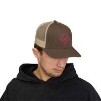 OPK Piranha Neon Fin Snapback Trucker Cap - Fun Summer Hat for Beach Lovers