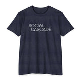 Social Cascade T-Shirt — Minimalist Logo Tee for Social Media Creators