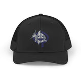 OPK Piranha Embroidered Snapback Trucker Cap - Stylish Outdoor Wear for All Seasons