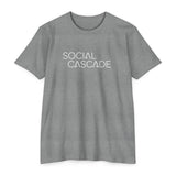 Social Cascade T-Shirt — Minimalist Logo Tee for Social Media Creators