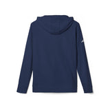 Social Cascade Hoodie — Minimal Logo Navy Fleece Hoodie