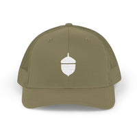 Oaky Dokey Embroidered Acorn Snapback Trucker Cap - Casual & Stylish Outdoor Hat