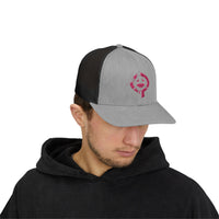 OPK Piranha Neon Fin Snapback Trucker Cap - Fun Summer Hat for Beach Lovers