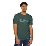 Social Cascade T-Shirt — Minimalist Logo Tee for Social Media Creators