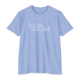 Social Cascade T-Shirt — Minimalist Logo Tee for Social Media Creators