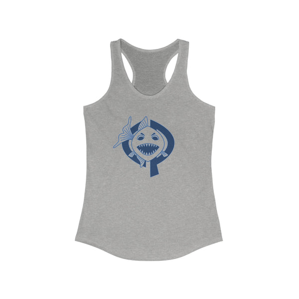 OPK Piranha Graphic Racerback Tank for Women - Perfect for Beach Days & Casual Outings