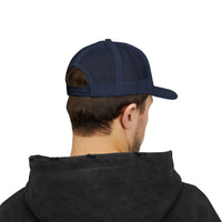 OPK Piranha Embroidered Snapback Trucker Cap - Stylish Outdoor Wear for All Seasons