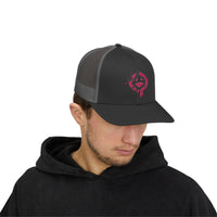 OPK Piranha Neon Fin Snapback Trucker Cap - Fun Summer Hat for Beach Lovers