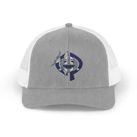 OPK Piranha Embroidered Snapback Trucker Cap - Stylish Outdoor Wear for All Seasons