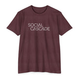 Social Cascade T-Shirt — Minimalist Logo Tee for Social Media Creators