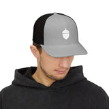 Oaky Dokey Embroidered Acorn Snapback Trucker Cap - Casual & Stylish Outdoor Hat