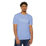 Social Cascade T-Shirt — Minimalist Logo Tee for Social Media Creators