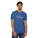 Social Cascade T-Shirt — Minimalist Logo Tee for Social Media Creators
