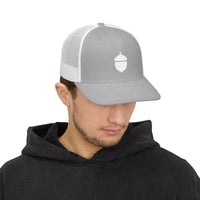 Oaky Dokey Embroidered Acorn Snapback Trucker Cap - Casual & Stylish Outdoor Hat