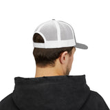 Trucker Cap — Distressed Arrow Logo Snapback Mesh Hat