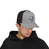 OPK Piranha Embroidered Snapback Trucker Cap - Stylish Outdoor Wear for All Seasons