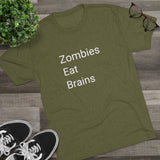 Zombies Eat Brains Word Shirt