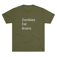 Zombies Eat Brains Word Shirt